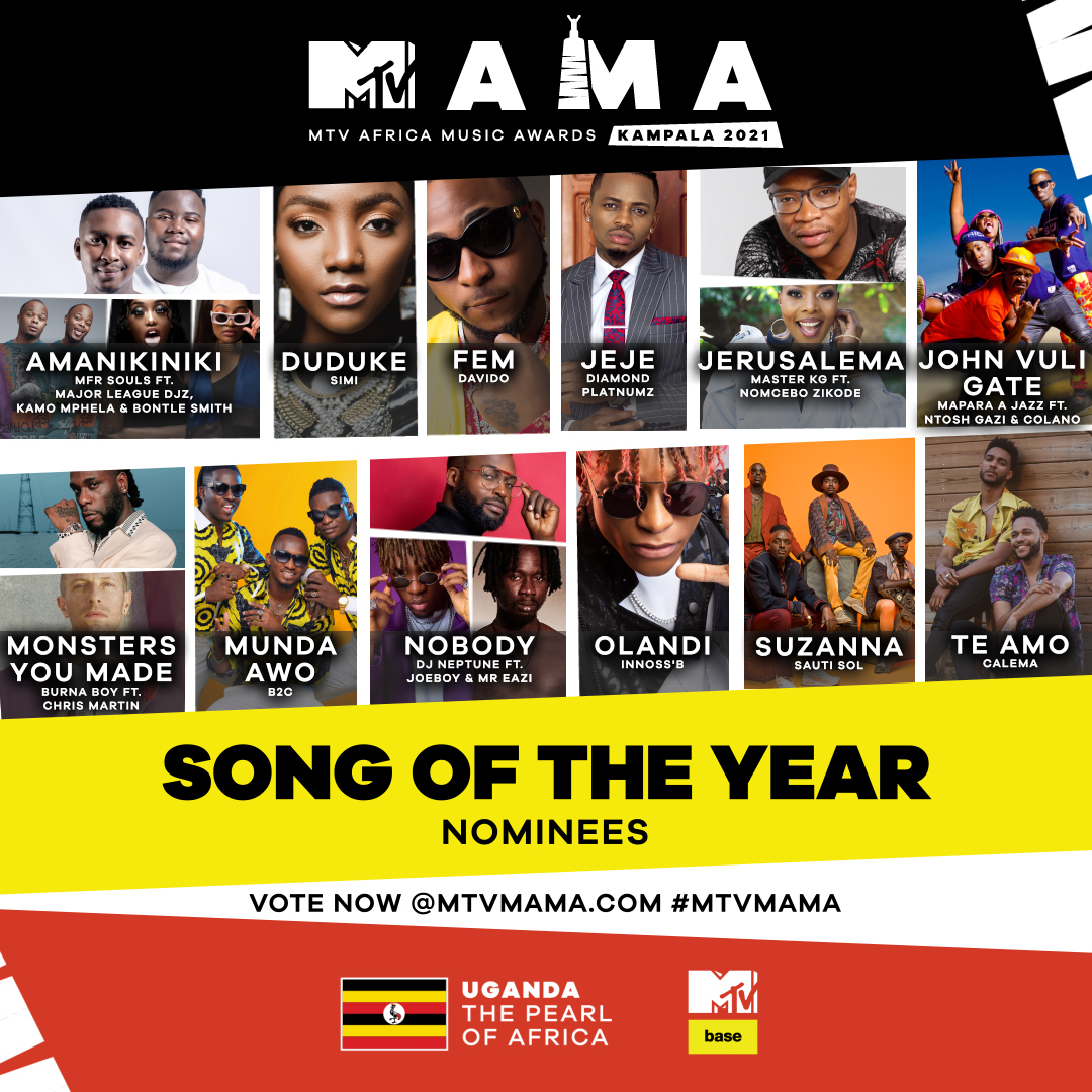 Nigeria’s Burna Boy, Tanzania’s Diamond Platnumz lead in Mama Kampala