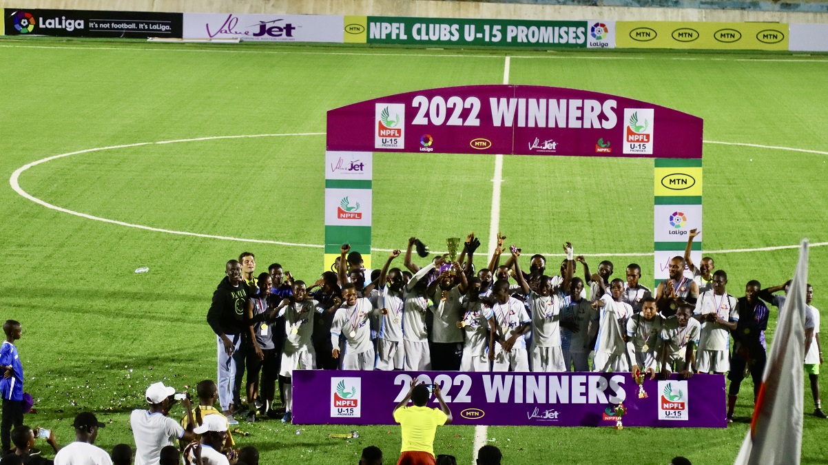 MTN/NPF/LLa Liga U-15 Tournament 2022 winners - Remo Stars