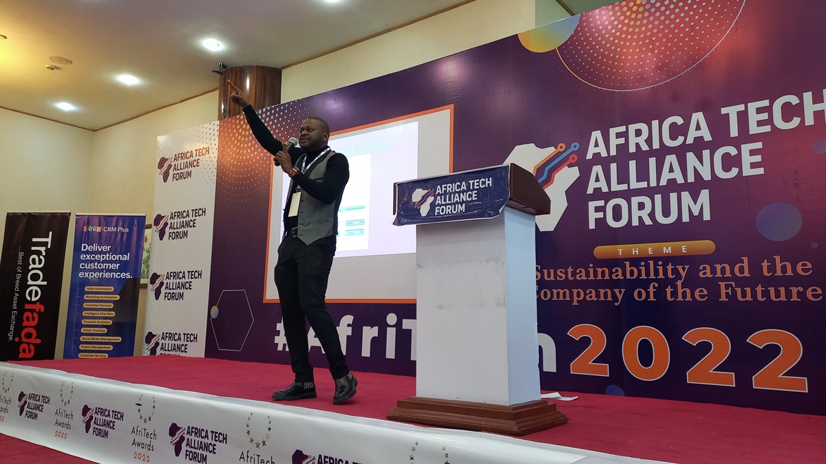 Akindeinde at AfriTECH 2