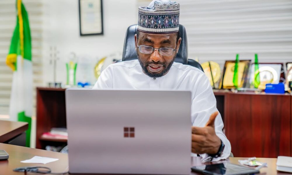 Kashifu Inuwa DG NITDA during virtual inauguration of TWG on National Cloud Infrastructure