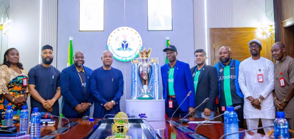 EPL trophy display in Enugu