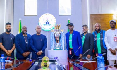 EPL trophy display in Enugu