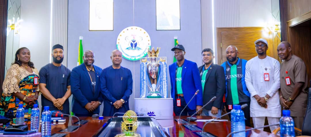EPL trophy display in Enugu