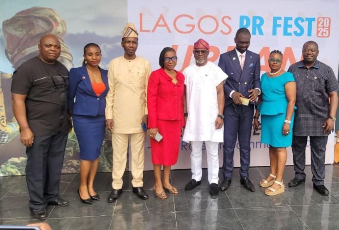 Members of the newly elected executive of Lagos State Chapter NIPR