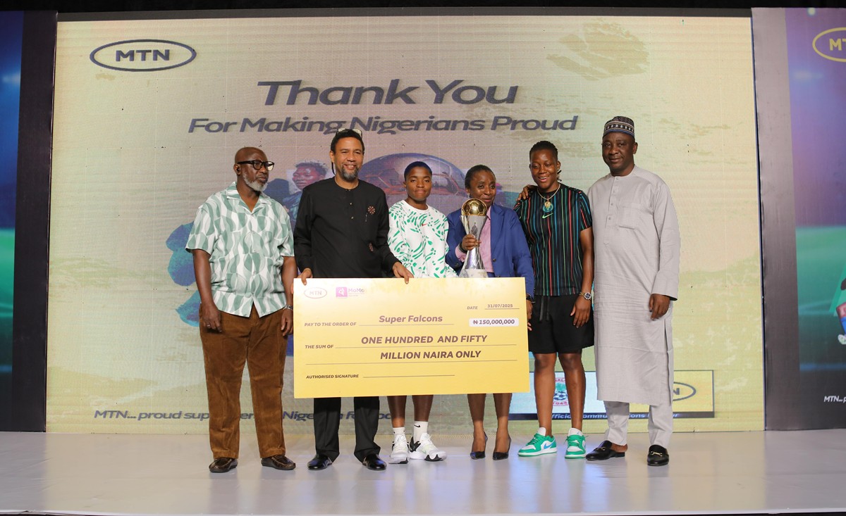 MTN Nigeria Awards The Super Falcons 150 Million Naira Following WAFCON Win