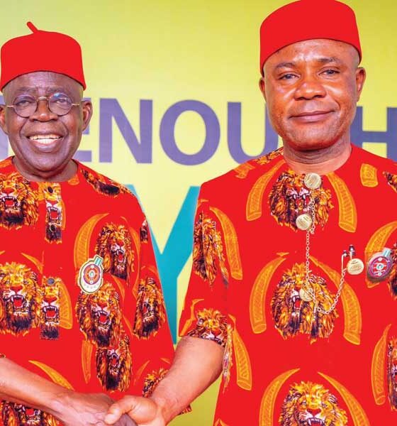 Tinubu with Mbah of Enugu