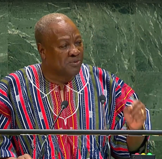 Ghana's President John Dramani Mahama at UNGA80