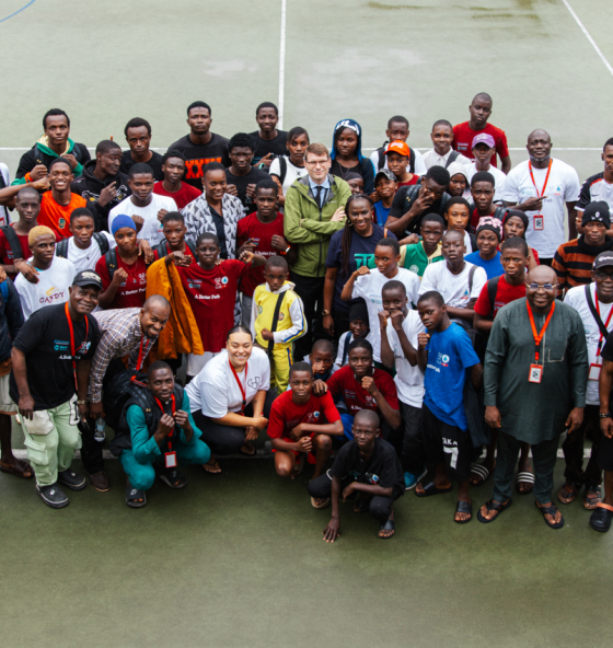 UK and Lagos -Group Photo at Elite Box gym Launch