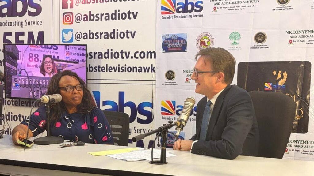 British High Commissioner Dr. Richard Montgomery at the Anambra Broadcasting Service