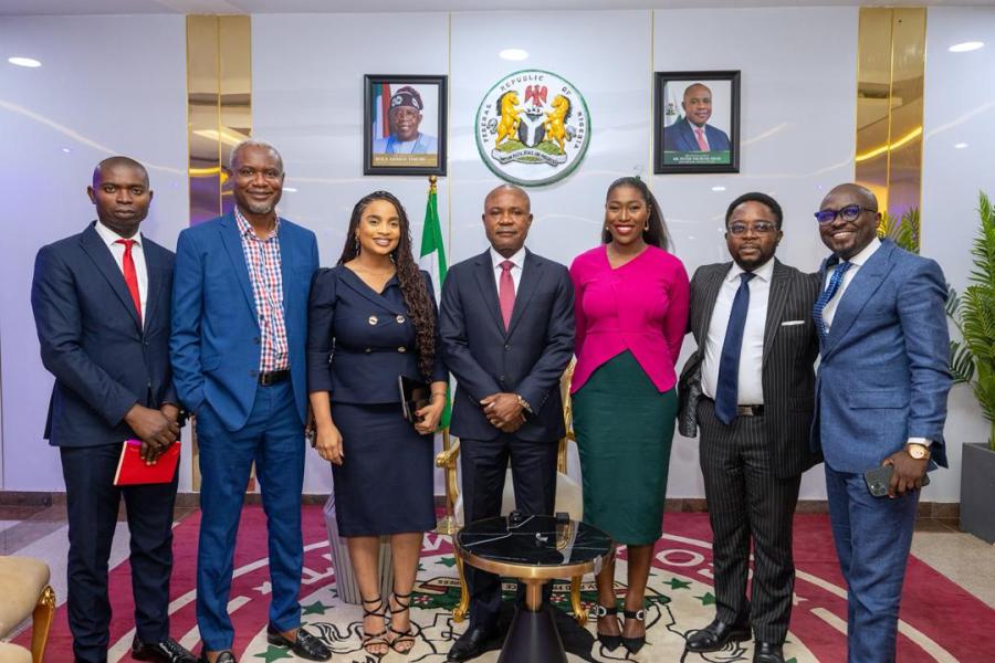 Governor Peter Mbah of Enugu State and Media personalities