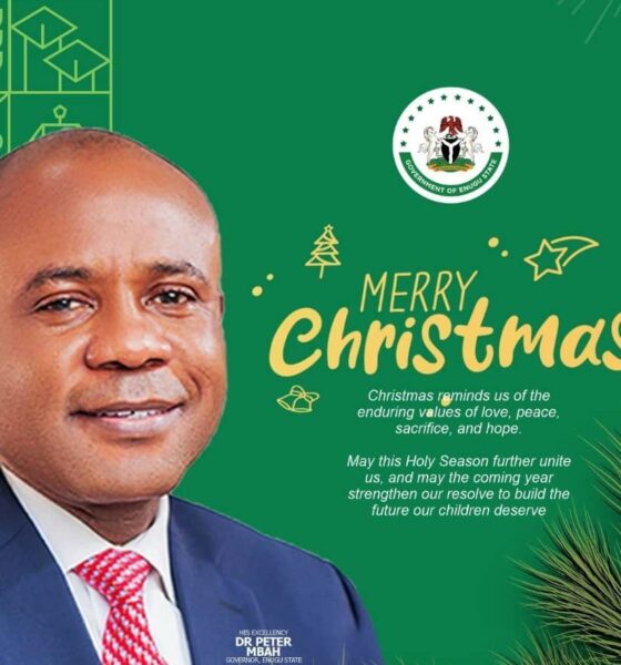 Governor Peter Mbah of Enugu State - Merry Christmas