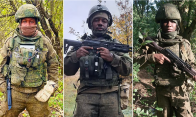 African men fighting in Ukraine for the Russian army
