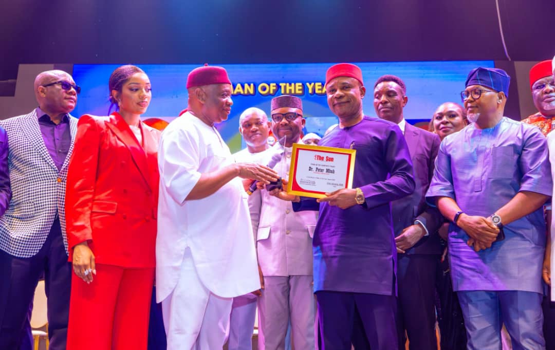 Governor Peter Mbah of Enugu State as Sun Man of the Year