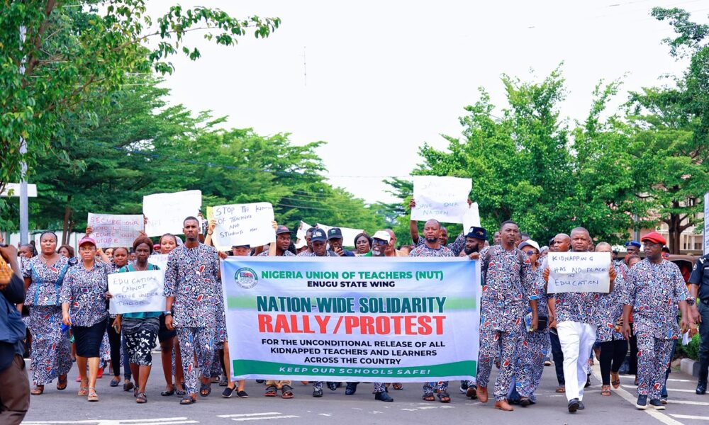 NUT rally in Enugu State
