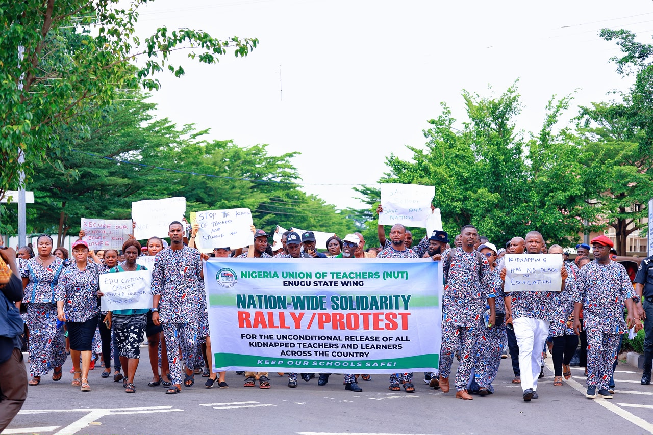 NUT rally in Enugu State
